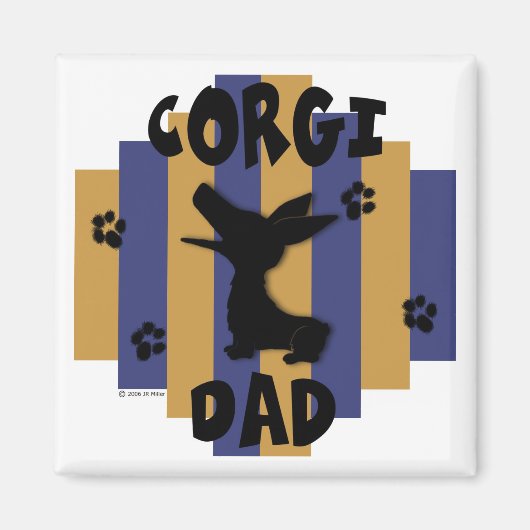 Corgi Dad Magnet (Voorkant)