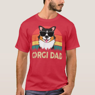 Corgi Dad Pembroke Welsh Tricolor Corgi Gifts voor T-shirt