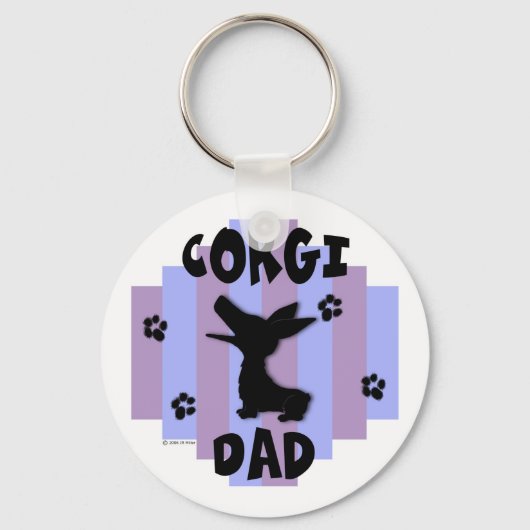 Corgi Dad Sleutelhanger (Voorkant)