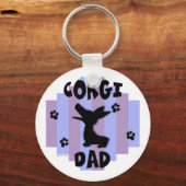 Corgi Dad Sleutelhanger (Voorkant)