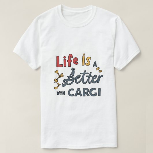Corgi Dad Tee T-shirt (Design voorkant)