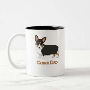 Corgi Dad Tweekleurige Koffiemok