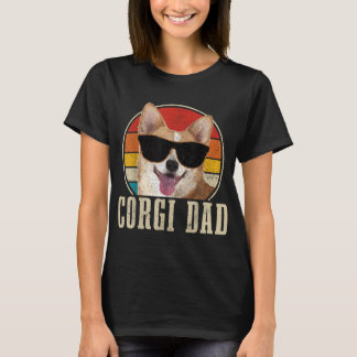 Corgi Dad  zonnebril Funny Corgi Dog Owner T-shirt