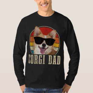 Corgi Dad zonnebril Funny Corgi Dog Owner T-shirt