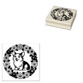 Corgi Daisy Rubberstempel (Gestempeld)