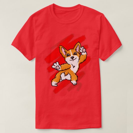 Corgi Dancing T-shirt (Design voorkant)