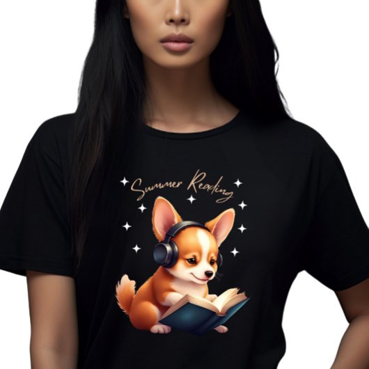 Corgi de boekenliefhebber t-shirt