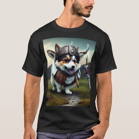 Corgi de Viking T-shirt (Voorkant)