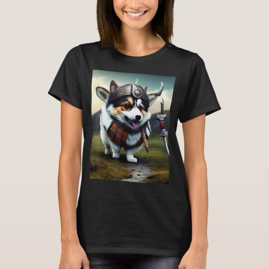 Corgi de Viking T-shirt (Voorkant)