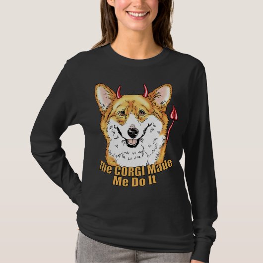 Corgi Devil deed het T-shirt (Voorkant)