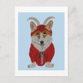 Corgi Devil Feestdagenkaart (Voorkant)