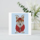 Corgi Devil Kaart (Staand voorkant)