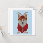 Corgi Devil Kaart (Voorkant / Achterkant in situ)