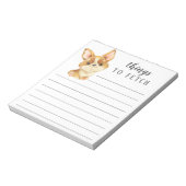 Corgi Dingen naar Fetch Notitieblok (Linkerzijde)