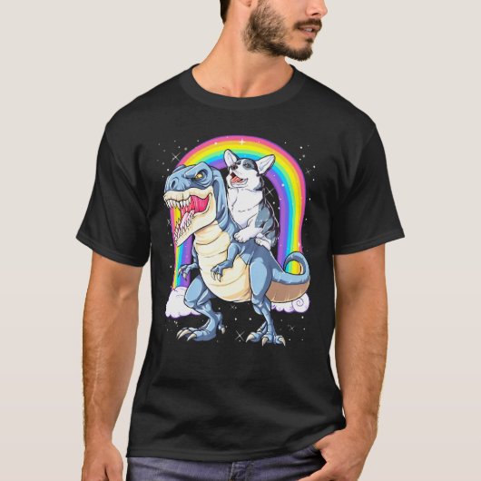 Corgi Dinosaur Lgbt Pride T-shirt (Voorkant)