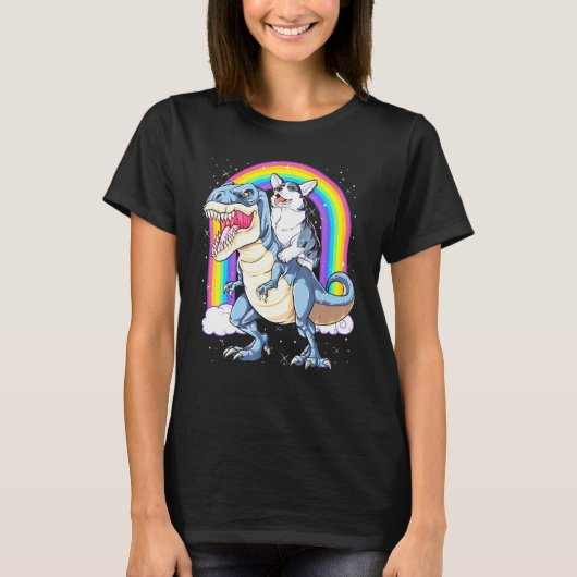 Corgi Dinosaur Lgbt Pride T-shirt (Voorkant)