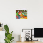 Corgi Dog 164 Poster (Thuiskantoor)