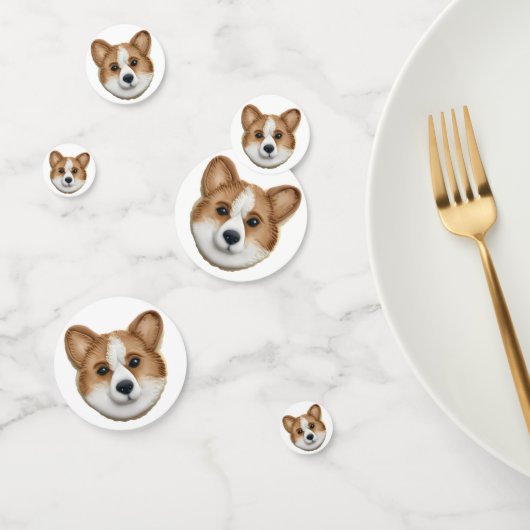 Corgi Dog 3D geïnspireerd Confetti (Groep)