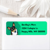 Corgi Dog Adresetiketten Etiket (Insitu)