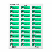 Corgi Dog Adresetiketten Etiket (Full Sheet)