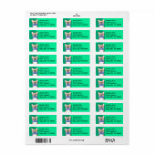 Corgi Dog Adresetiketten Etiket (Full Sheet)