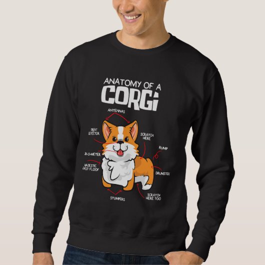 Corgi Dog Anatomy of the Corgi Trui (Voorkant)