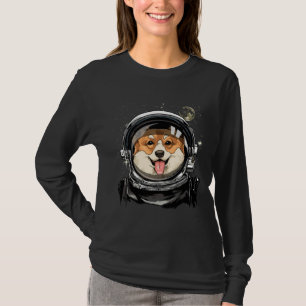 Corgi Dog Astronaut Space Exploration Astronomie T-shirt
