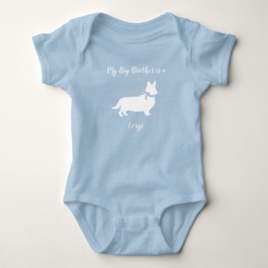 Corgi Dog Baby shower Puppy Romper (Voorkant)