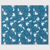 Corgi Dog Baby shower Puppy Welsh Blue Boy Cadeaupapier (Vlak)