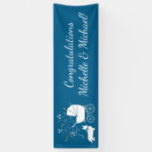 Corgi Dog Baby shower Puppy Welsh Blue Boy Spandoek (Verticaal)