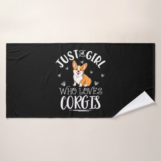 Corgi Dog Badhanddoek (Badhanddoek)