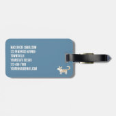 Corgi Dog Bagagelabel (Achterkant horizontaal)