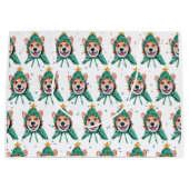 Corgi Dog Breed Christmas Groot Cadeauzakje (Voorkant)