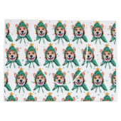 Corgi Dog Breed Christmas Groot Cadeauzakje (Achterkant)