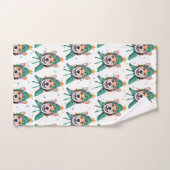 Corgi Dog Breed Christmas Handdoek (Handdoek)