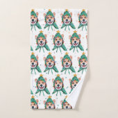 Corgi Dog Breed Christmas Handdoek (Handdoek)
