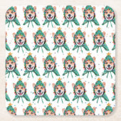 Corgi Dog Breed Christmas Kartonnen Onderzetters (Voorkant)