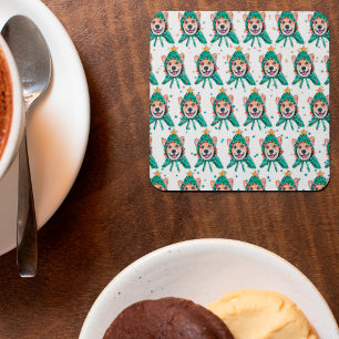 Corgi Dog Breed Christmas Kartonnen Onderzetters