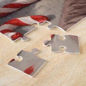 Corgi Dog Christmas Loaf with Santa Crown Art Legpuzzel (Zijkant)