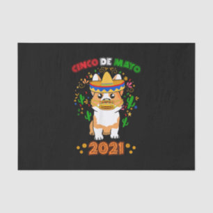 Corgi Dog Cinco de Mayo 2021 5th of May Social Tissuepapier