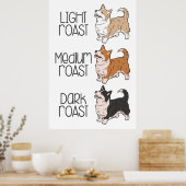 Corgi Dog & Coffee Poster (Keuken)