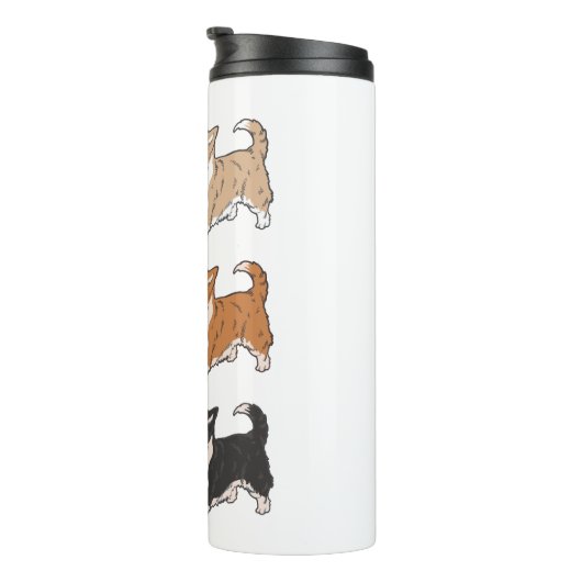 Corgi Dog & Coffee Thermosbeker (Geroteerd rechts)