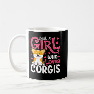 Corgi Dog Corgis is een meisje dat van Corgis corg Koffiemok