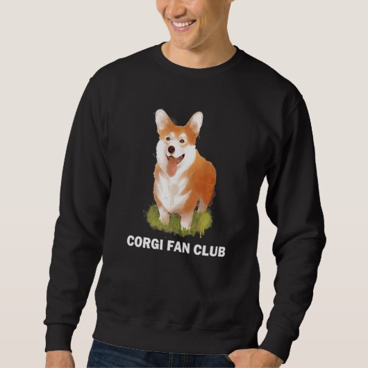 Corgi Dog Cute Playful Puppy Premium Trui (Voorkant)