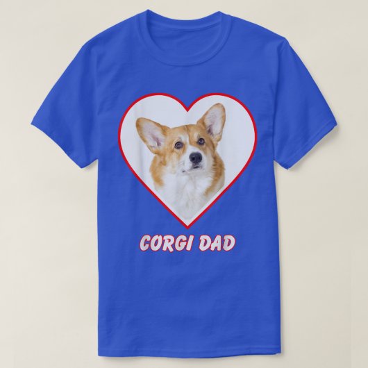Corgi Dog Dad T-shirt (Design voorkant)