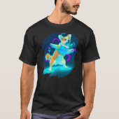 Corgi Dog Dancing Retro Breakdanans Dance Dancer T-shirt (Voorkant)