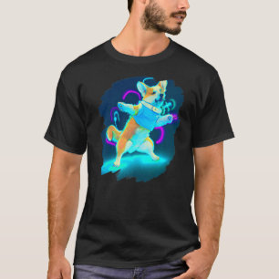 Corgi Dog Dancing Retro Breakdanans Dance Dancer T-shirt