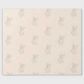 Corgi Dog Decorated Wrapping Paper Cadeaupapier (Vlak)