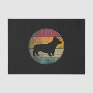 Corgi Dog Distress Silhouette Tissuepapier