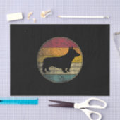 Corgi Dog Distress Silhouette Tissuepapier (Craft)